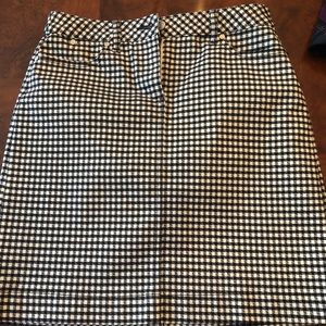 Talbots gingham pencil skirt